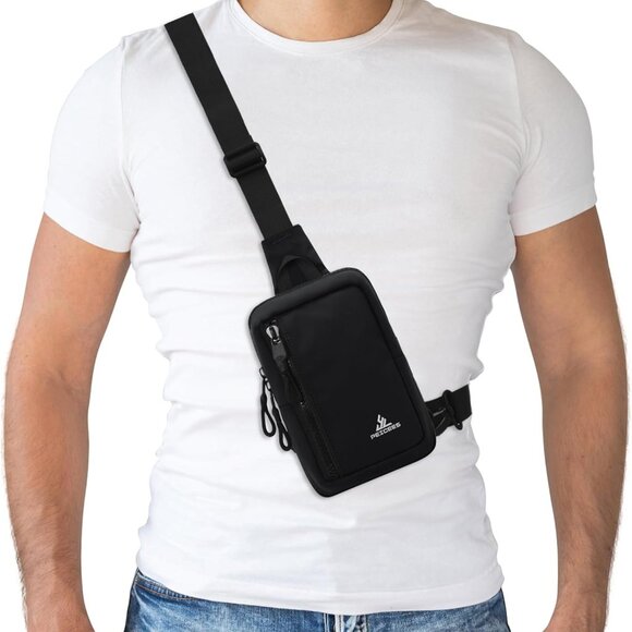 Small Crossbody Bag for Men Women Mini Sling Bag Travel Running Phone Daypack Cr - Picture 1 of 9